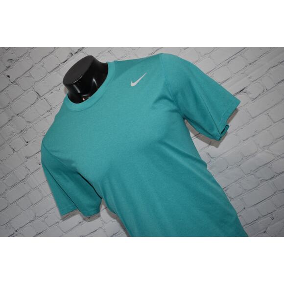 Nike Running Shirt Mens Size Large Polyester Dri-Fit Pink Blue Performance Gym - Picture 1 of 5